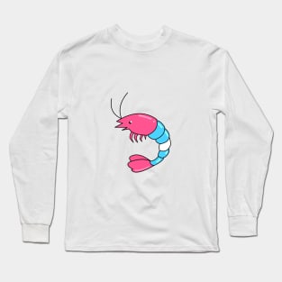 Pride Shrimp Transgender Long Sleeve T-Shirt